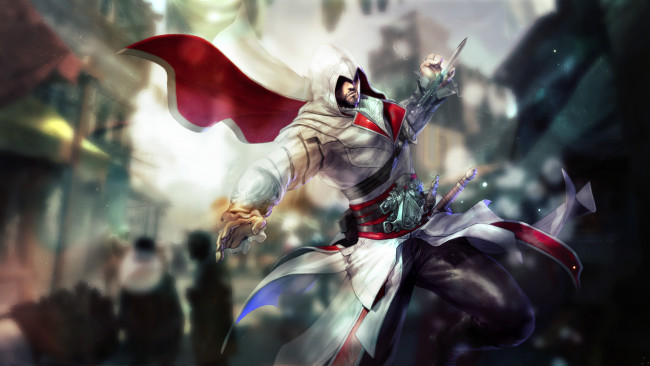 Обои картинки фото assassins, creed, видео, игры, assassin`s, brotherhood, эцио