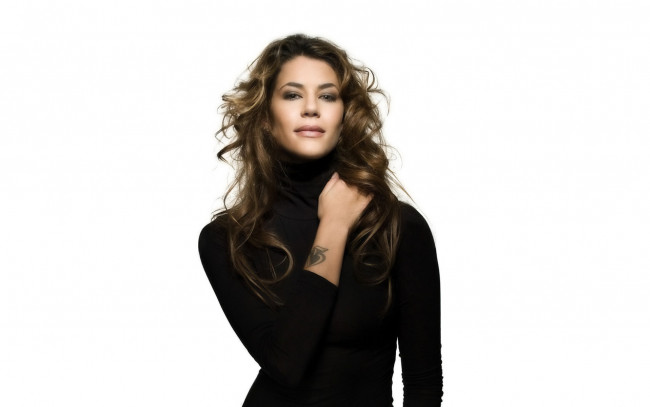 Обои картинки фото Karima Adebibe, девушки, , , платье, тату