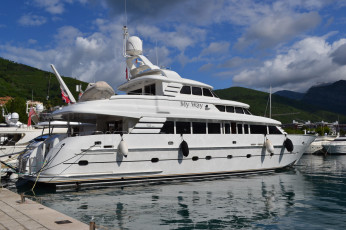 Картинка Черногория будва корабли Яхты яхта порт