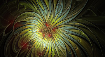 Картинка 3д графика fractal фракталы узор