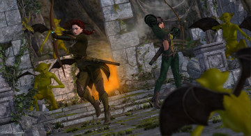 Картинка 3д графика fantasy фантазия девушки существа