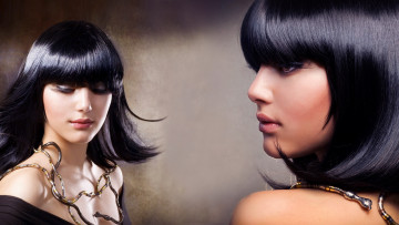 Картинка -Unsort+Брюнетки+Шатенки девушки unsort брюнетки шатенки колье макияж прическа лицо