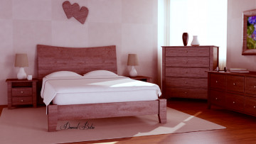 Картинка 3д графика realism реализм кровать