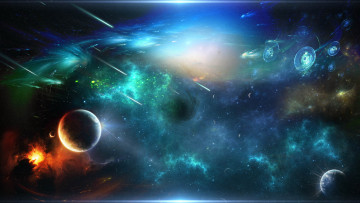 Картинка космос арт планеты
