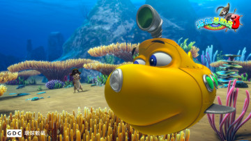 Картинка мультфильмы happy little submarine rainbow treasure 3