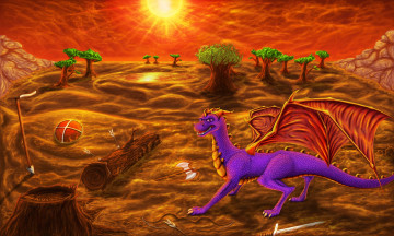 Картинка рисованные животные сказочные мифические дракон