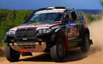 Картинка париж дакар спорт авторалли песок бмв ралли гонка пыль