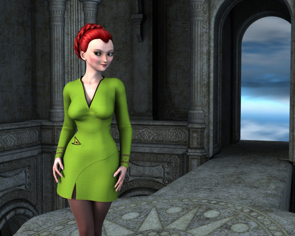 Обои картинки фото 3д, графика, people, люди, девущка