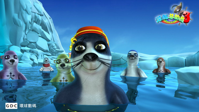 Обои картинки фото мультфильмы, happy, little, submarine, rainbow, treasure, 3