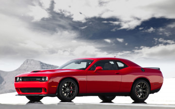 Картинка 2015+dodge+challenger+srt+hellcat+hemi автомобили dodge красный тюнинг challenger hellcat hemi