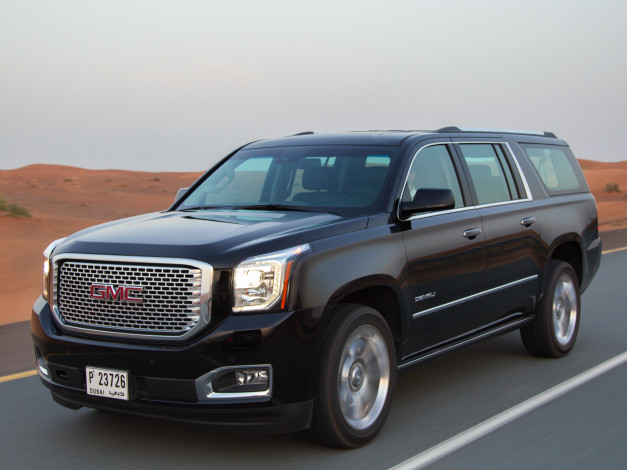 Обои картинки фото автомобили, gm-gmc, темный, 2014, denali, yukon, gmc