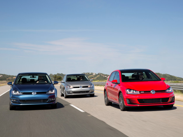 Обои картинки фото автомобили, volkswagen, vii, golf