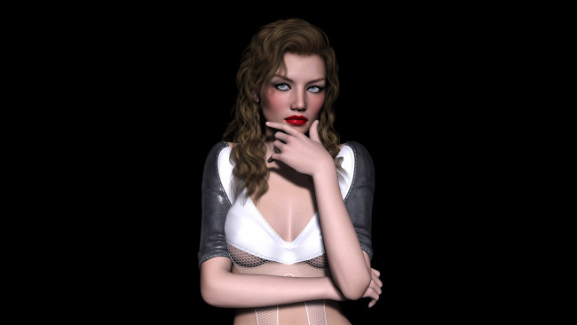 Обои картинки фото irina, 3д графика, people , люди, девушка, фон, взгляд