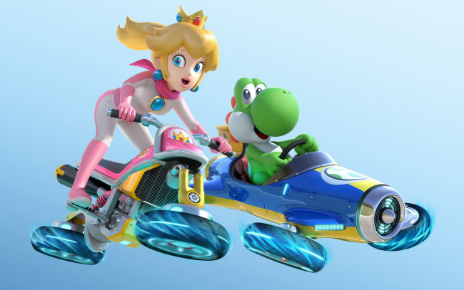 Обои картинки фото видео игры, mario kart 8, гонка