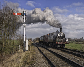 Картинка техника паровозы паровоз рельсы дорога железная