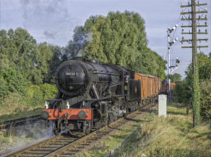 Картинка техника паровозы паровоз дорога рельсы железная