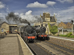 Картинка техника паровозы паровоз рельсы дорога железная