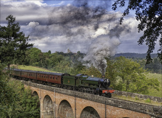 Картинка техника паровозы паровоз рельсы железная дорога