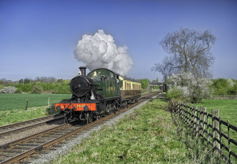 Картинка техника паровозы паровоз рельсы дорога железная