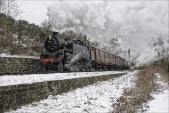 Картинка техника паровозы дорога железная паровоз рельсы