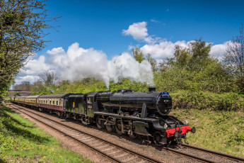 Картинка техника паровозы паровоз железная рельсы дорога