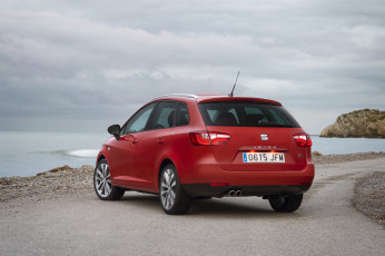 Картинка автомобили seat ibiza st fr 2015г красный