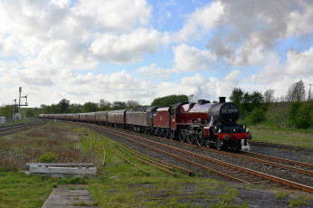Картинка техника паровозы паровоз рельсы железная дорога