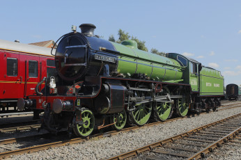 Картинка техника паровозы рельсы дорога железная паровоз