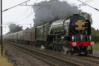 Картинка техника паровозы рельсы дорога железная паровоз