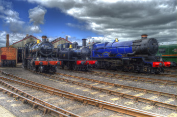 Картинка техника паровозы паровоз рельсы дорога железная