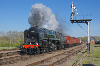 Картинка техника паровозы паровоз железная дорога рельсы