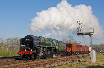 Картинка техника паровозы железная рельсы паровоз дорога