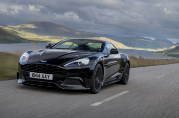 обоя автомобили, aston martin, aston, martin, темный, 2014г, carbon, black, vanquish