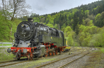 Картинка техника паровозы паровоз рельсы дорога железная