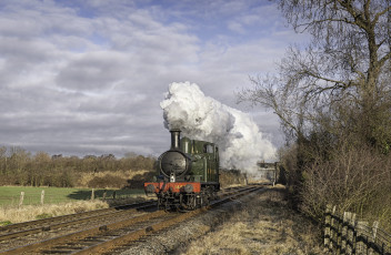 Картинка техника паровозы рельсы железная дорога паровоз