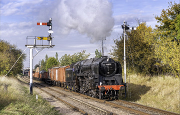 Картинка техника паровозы паровоз рельсы дорога железная