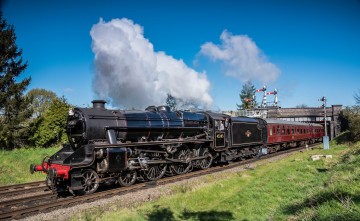 Картинка техника паровозы паровоз рельсы дорога железная