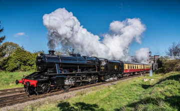 Картинка техника паровозы паровоз рельсы дорога железная