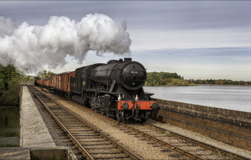 Картинка техника паровозы паровоз рельсы дорога железная