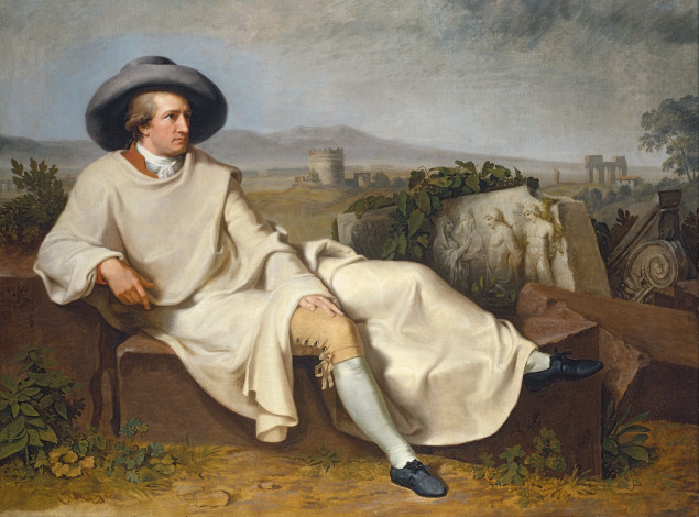 Обои картинки фото рисованное, живопись, скамейка, шляпа, фон, взгляд, мужчина