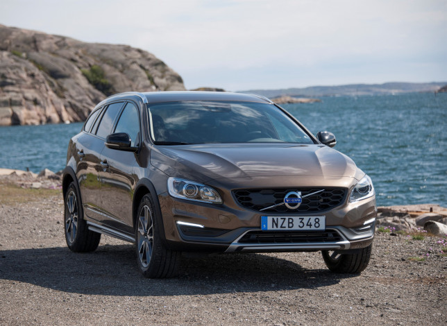 Обои картинки фото автомобили, volvo, v60, 2015г, country, cross