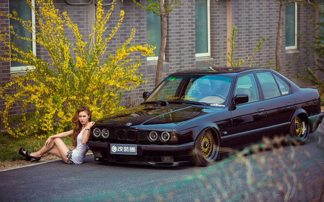 Обои картинки фото автомобили, -авто с девушками, автомобиль, азиатка, фон, взгляд, девушка