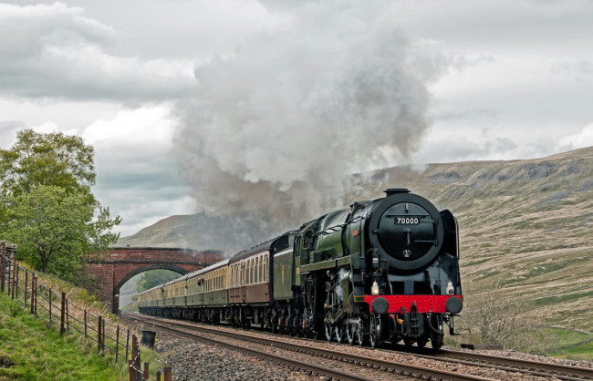 Обои картинки фото техника, паровозы, дорога, рельсы, паровоз, железная