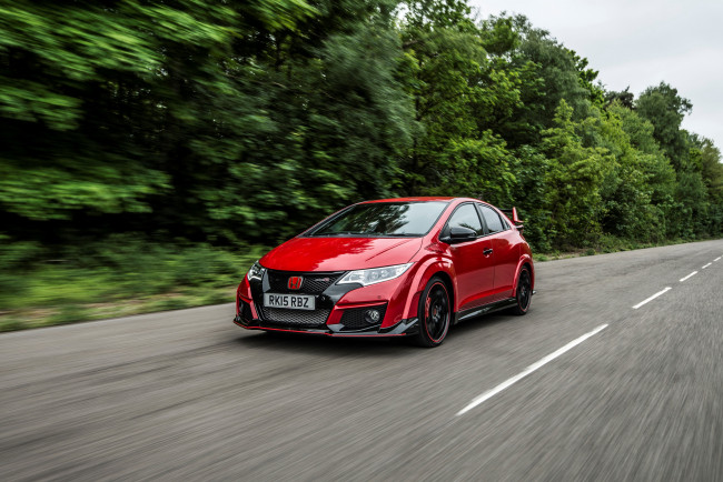 Обои картинки фото автомобили, honda, 2015г, uk-spec, type, r, civic