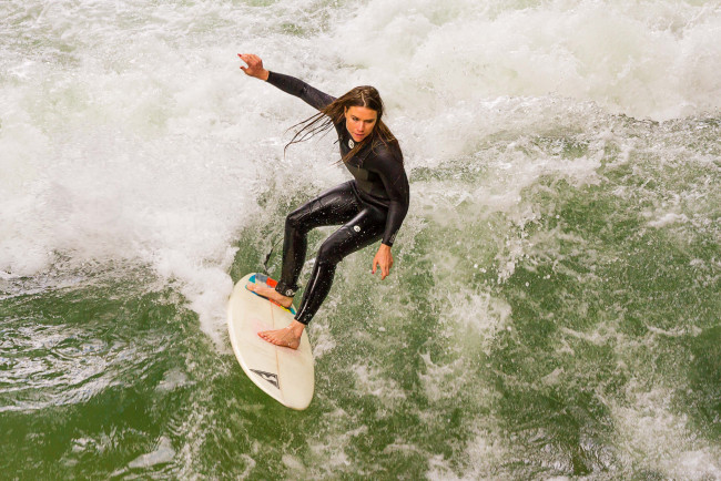 Обои картинки фото спорт, серфинг, доска, волна, океан