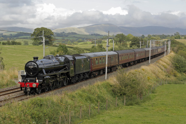 Обои картинки фото техника, паровозы, паровоз, рельсы, дорога, железная