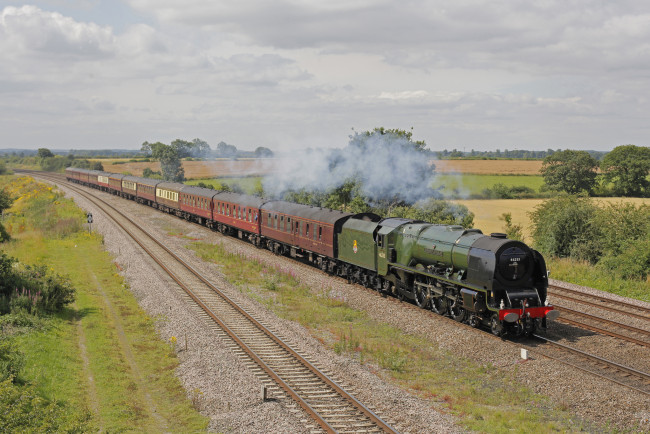 Обои картинки фото техника, паровозы, рельсы, дорога, железная, паровоз