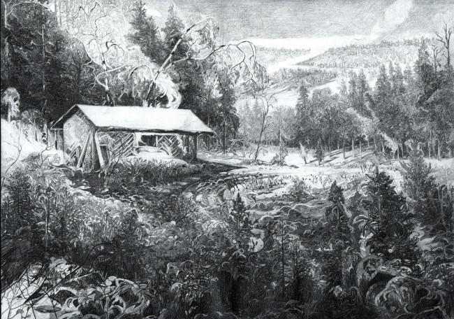 Обои картинки фото урал, рисованное, природа