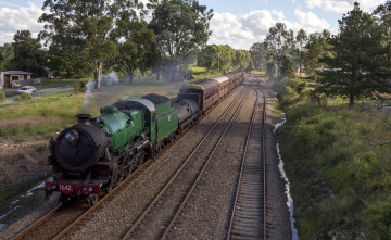 Картинка техника паровозы рельсы паровоз