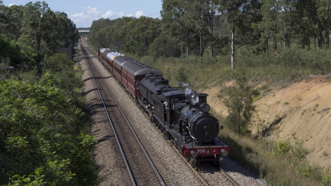 Обои картинки фото техника, паровозы, паровоз, рельсы